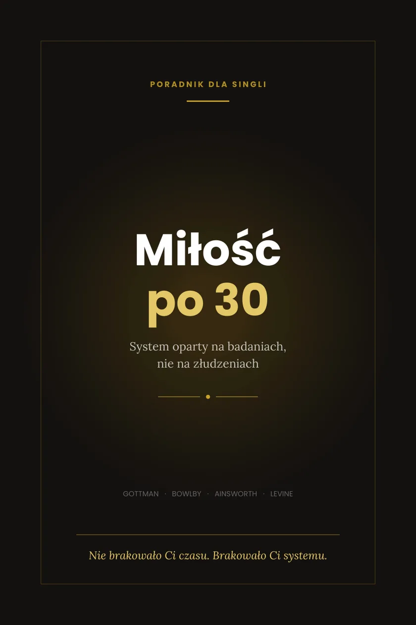Okładka e-booka „Miłość po 30. System oparty na badaniach, nie na złudzeniach”